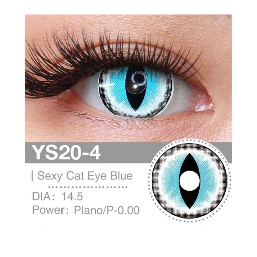 Lenti a contatto Lenti Cosplay Sexy Cat Eye Blue 14.5 MM - Pidak Shop blu – ideali per cosplay e fotografia