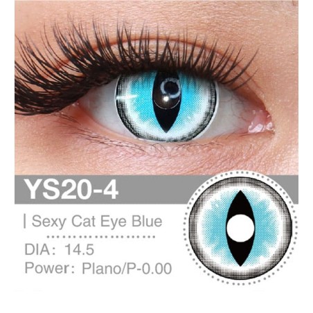 Lenti a contatto Lenti Cosplay Sexy Cat Eye Blue 14.5 MM - Pidak Shop blu – ideali per cosplay e fotografia