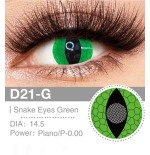 Lenti a contatto Lenti Cosplay Snake Eyes Green 14.5 MM - Pidak Shop verde – ideali per cosplay e fotografia