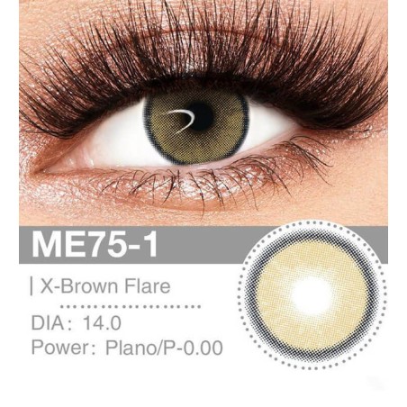 Lenti a contatto Lenti Cosplay X-Brown Flare 14.0 MM - Pidak Shop marrone – ideali per cosplay e fotografia
