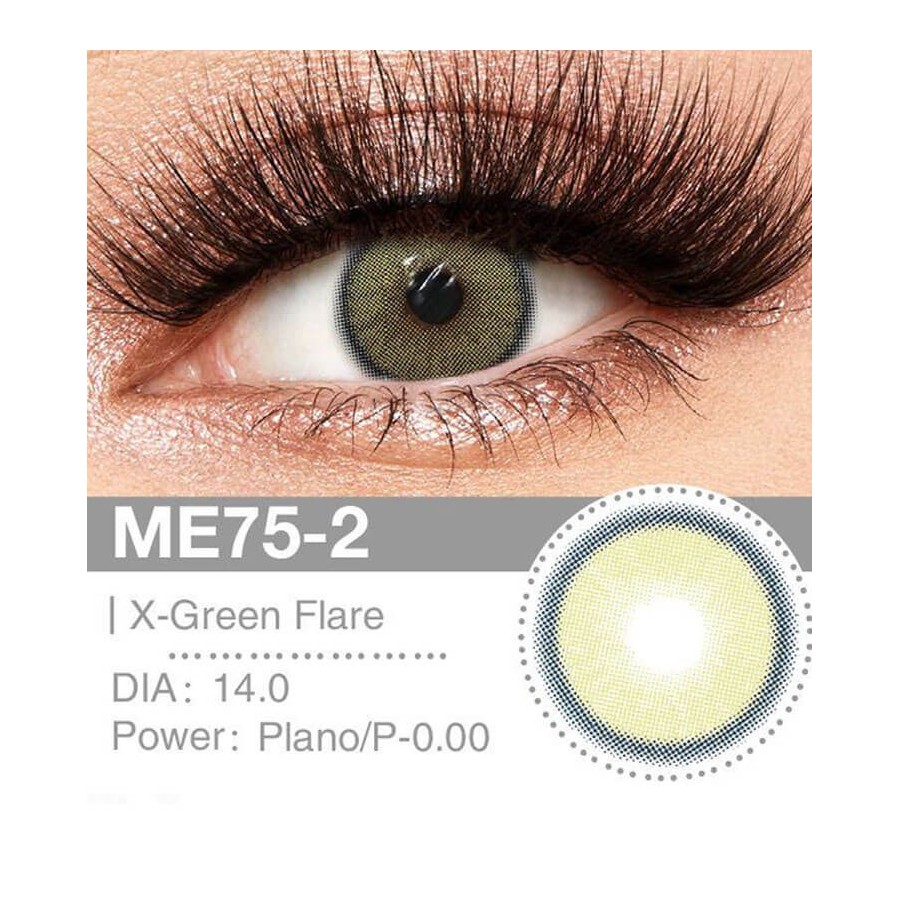 Lenti a contatto Lenti Cosplay X-Green Flare 14.0 MM - Pidak Shop verde – ideali per cosplay e fotografia