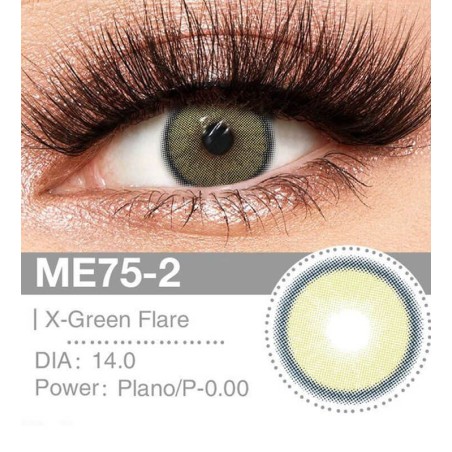 Lenti a contatto Lenti Cosplay X-Green Flare 14.0 MM - Pidak Shop verde – ideali per cosplay e fotografia