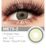 Lenti a contatto Lenti Cosplay X-Green Flare 14.0 MM - Pidak Shop verde – ideali per cosplay e fotografia
