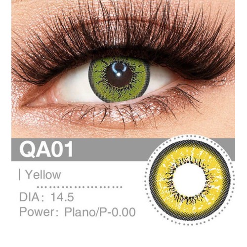 Lenti a contatto Lenti Cosplay Yellow 14.5 MM - Pidak Shop giallo – ideali per cosplay e fotografia