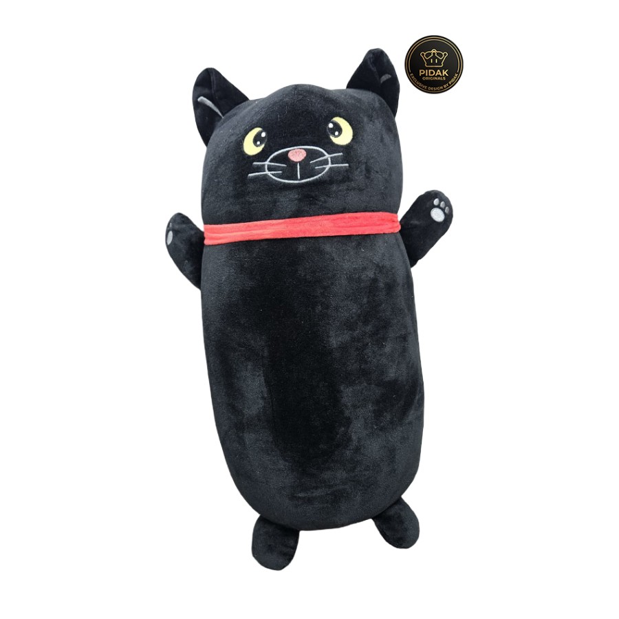 Noir Peluche Gatto Nero Gotico 50 cm Esclusivo PIDAK – Gatto Kawaii Dark Morbido da Collezione