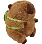 Peluche Capibara con Zainetto Tartaruga 25 cm – Capibara Kawaii Morbido