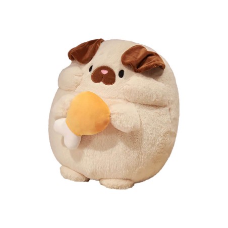 Peluche Carlino Kawaii con Pollo 45 cm morbido e di alta qualità