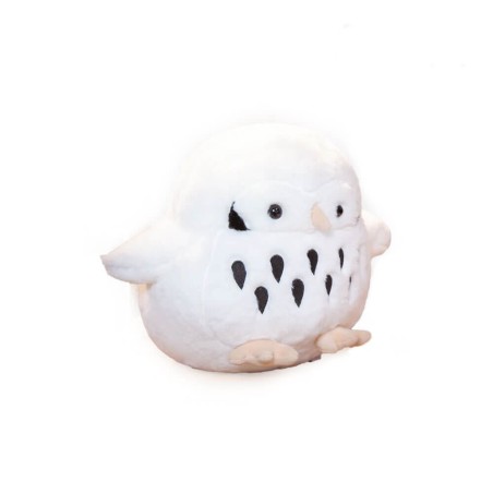 Peluche Civetta Bianca 35 cm morbido e di alta qualità