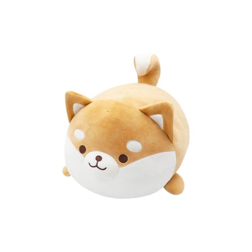 Peluche Corgi Cilindro Beige 35 cm morbido e di alta qualità