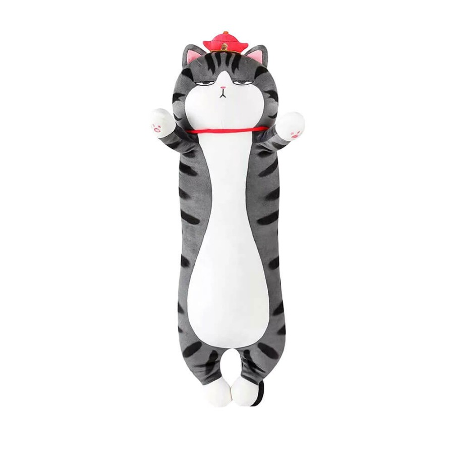 Peluche Gatto Cilindrico Soriano 135 cm morbido e di alta qualità
