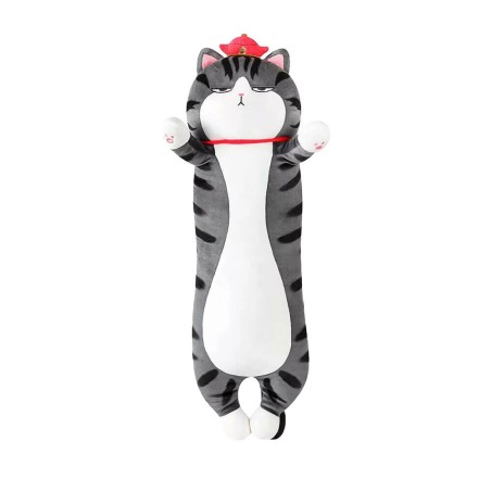 Peluche Gatto Cilindrico Soriano 75 cm morbido e di alta qualità