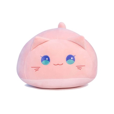 Peluche Gatto Rosa Occhi Kawaii 40 cm morbido e di alta qualità