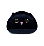 Peluche Gatto Sfera Bocca Aperta Nero 40 cm morbido e di alta qualità