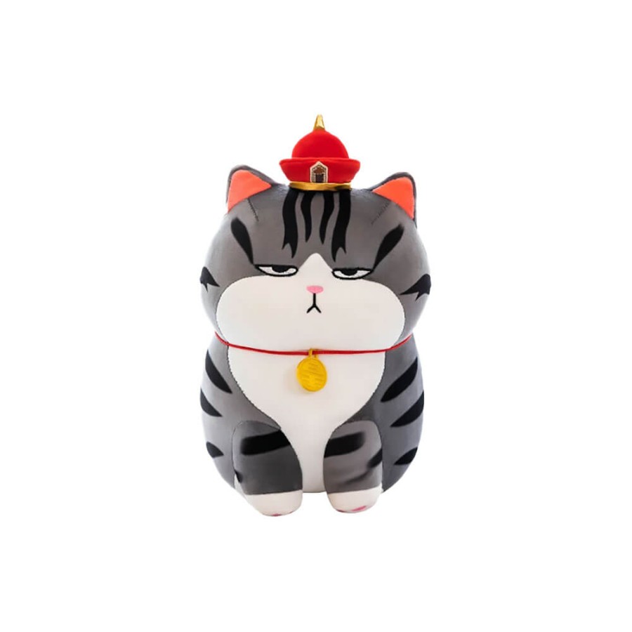 Peluche Gatto Soriano Seduto 35 cm morbido e di alta qualità