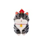 Peluche Gatto Soriano Seduto 55 cm morbido e di alta qualità