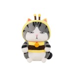 Peluche Gatto Soriano Seduto Vestito Ape 35 cm morbido e di alta qualità