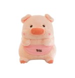 Peluche Maialino Kawaii con Grembiule 60 cm morbido e di alta qualità