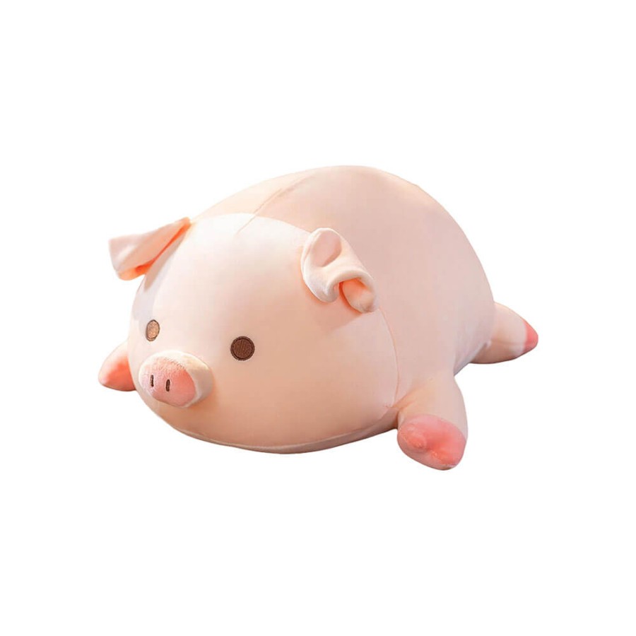 Peluche Maialino Kawaii Steso 80 cm morbido e di alta qualità