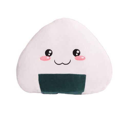 Peluche Onigiri Chibi Felice 45 cm morbido e di alta qualità