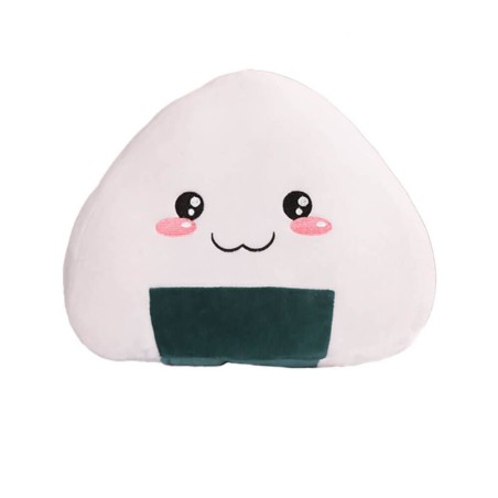 Peluche Onigiri Chibi Felice 45 cm morbido e di alta qualità
