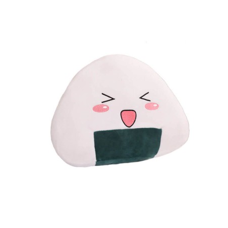 Peluche Onigiri Chibi Occhi Chiusi 30 cm morbido e di alta qualità