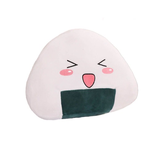 Peluche Onigiri Chibi Occhi Chiusi 40 cm morbido e di alta qualità
