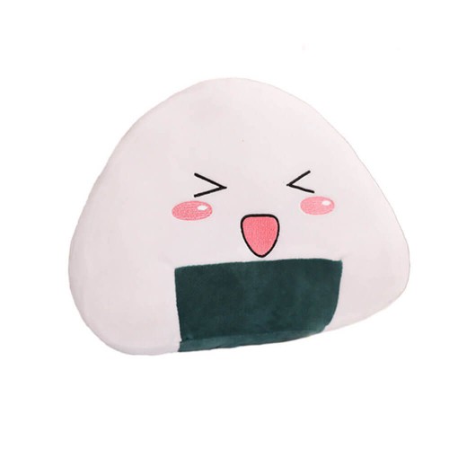 Peluche Onigiri Chibi Occhi Chiusi 45 cm morbido e di alta qualità