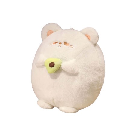 Peluche Orsetto Kawaii con Avocado 36 cm morbido e di alta qualità