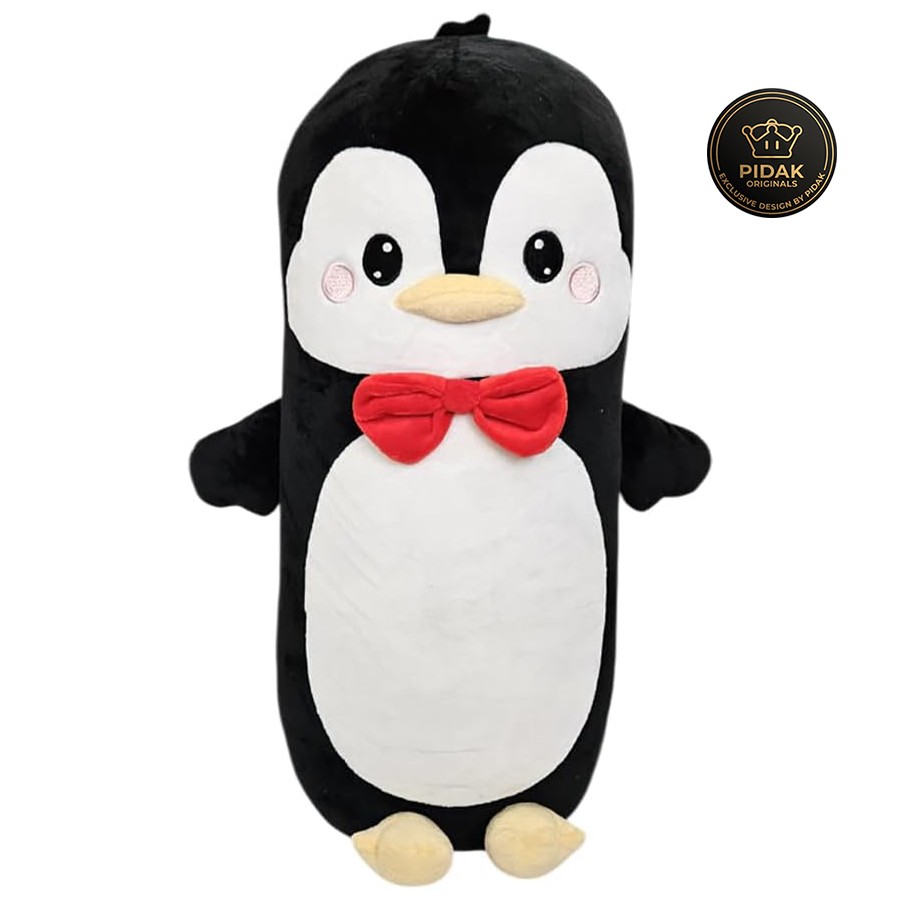 Pippin Peluche Pinguino 50 cm Esclusivo PIDAK – Pinguino Kawaii con Papillon Rosso Morbido da Collezione