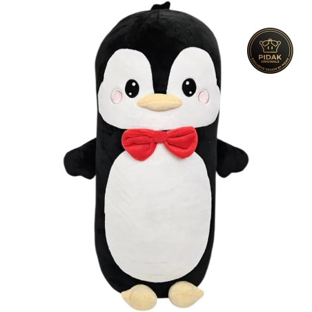 Pippin Peluche Pinguino 50 cm Esclusivo PIDAK – Pinguino Kawaii con Papillon Rosso Morbido da Collezione