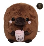 Plat-Tea Peluche Ornitorinco con Bubble Tea 30 cm Esclusivo PIDAK – Ornitorinco Kawaii Morbido da Collezione