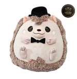 Sir Tony Peluche Riccio Elegante 30 cm Esclusivo PIDAK – Riccio Kawaii con Cappello e Papillon