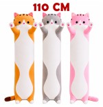 Peluche Gatto Lungo Cilindro 110 cm XXL – 3 Varianti – Assemblato in Italia