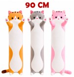 Peluche Gatto Lungo Cilindro 90 cm – 3 Varianti – Assemblato in Italia