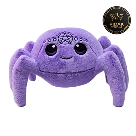 Veronica Peluche Ragno Esoterico 25 cm Esclusivo PIDAK – Ragno Gotico Kawaii Viola