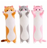 Peluche Gatto Lungo Cilindro 50 cm – Disponibile in 3 Colori